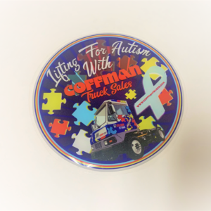 Coffman Truck Autism 3D Sticker