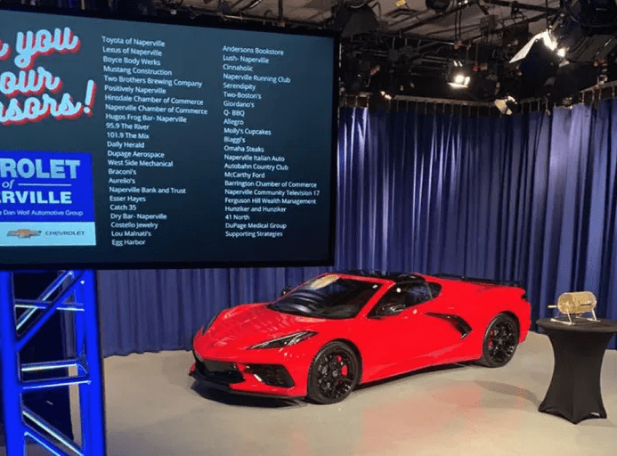 CORVETTE RAFFLE A WIN/WIN FOR TURNING POINTE AND NAPERVILLE RESIDENT